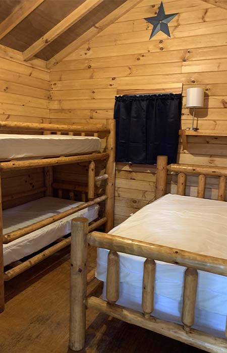 bunk beds in cabin