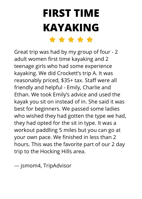 First time kayaking review